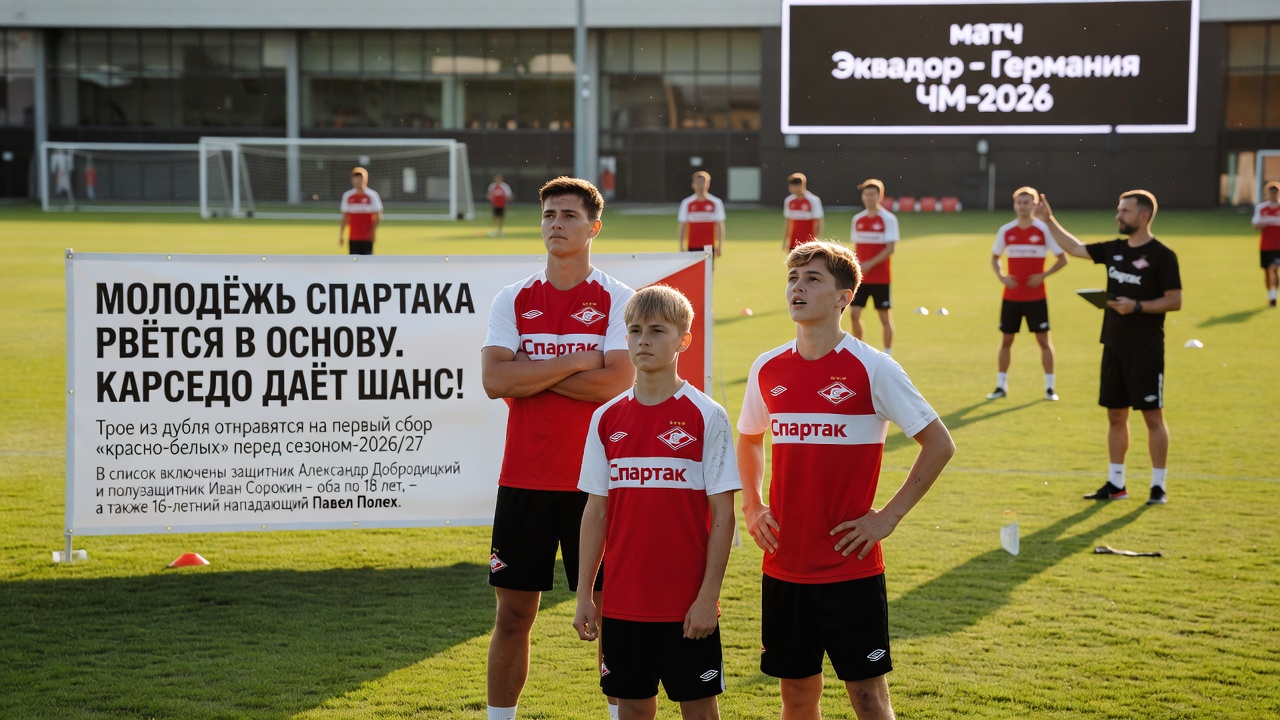 Молодёжь Спартака рвётся в основу. Карседо даёт шанс!