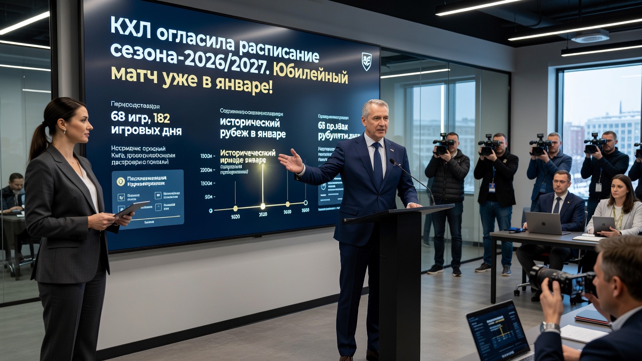 КХЛ огласила расписание сезона-2026/2027. Юбилейный матч уже в январе!