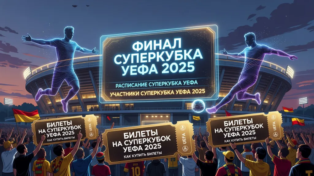 Финал Суперкубка УЕФА 2025: какие команды сыграют, где пройдет матч и как купить билеты